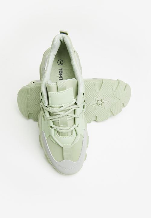Tom Tom - Extreme chunky sneaker - sage & grey