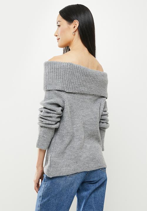 Koton - Off the shoulder sweater - grey