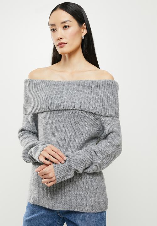 Koton - Off the shoulder sweater - grey