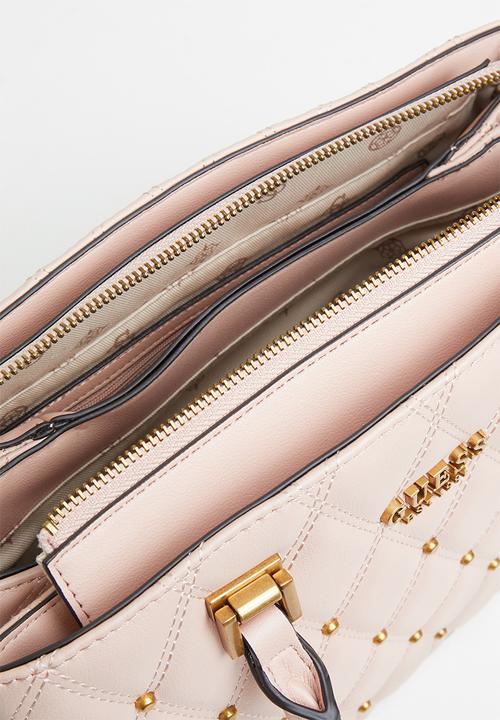 GUESS - Triana 3 compartment satchel - blush