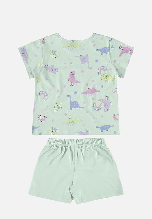Quimby - Blouse and shorts pyjama - green