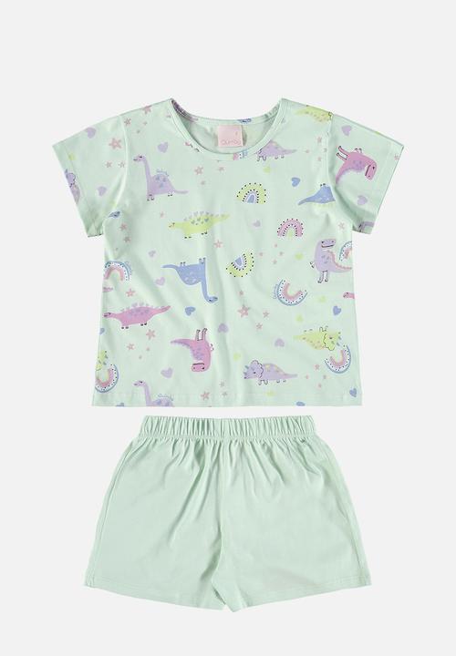 Quimby - Blouse and shorts pyjama - green