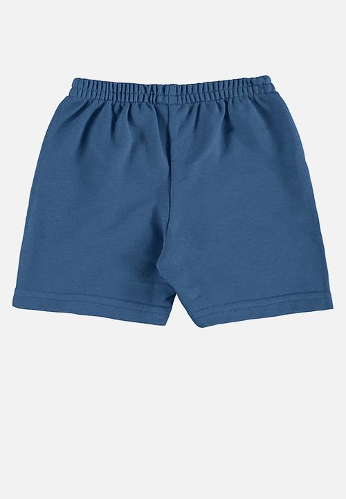 Bee Loop - Tee and sweat bermuda - grey & blue