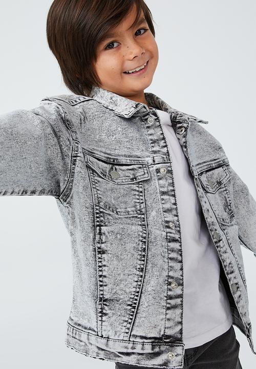 Cotton On - Oversized denim jacket - whitehaven light grey