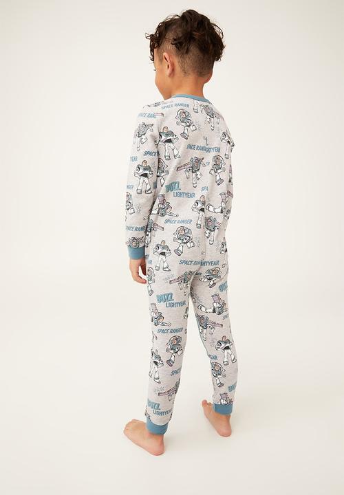 Cotton On - Kids regular long sleeve all in one license - lcn dis light grey marle