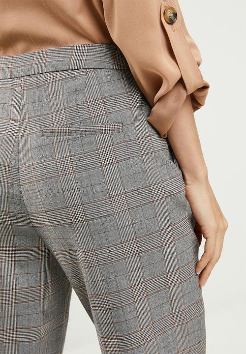 Koton - Medium rise slim fit pocket detailed trousers - brown 
