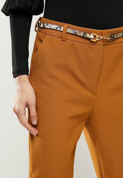 Koton - Medium rise trousers - brown