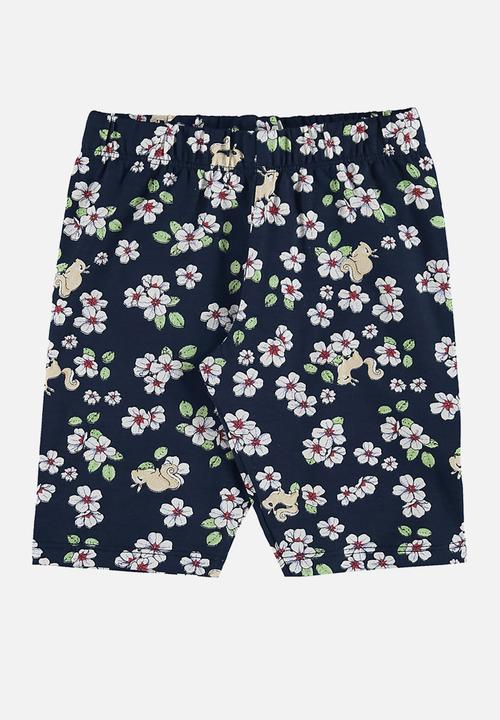 Bee Loop - Blouse and bermuda set - pink & navy