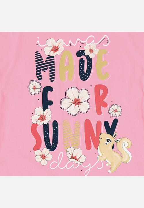 Bee Loop - Blouse and bermuda set - pink & navy