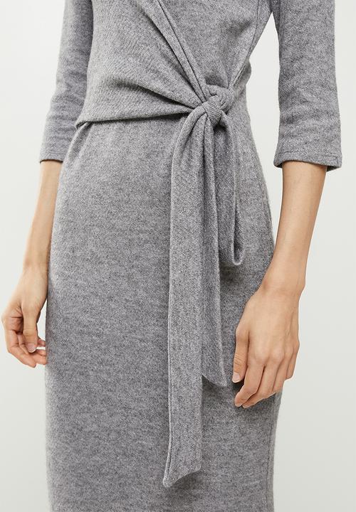 Koton - Long sleeve mini dress - grey