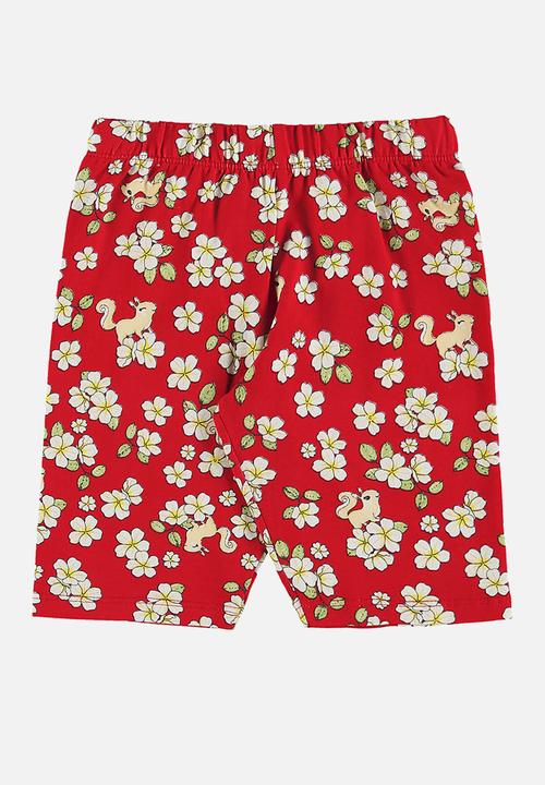 Bee Loop - Blouse and bermuda set - dark blue & red