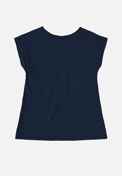 Bee Loop - Blouse and bermuda set - dark blue & red
