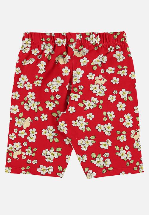 Bee Loop - Blouse and bermuda set - dark blue & red