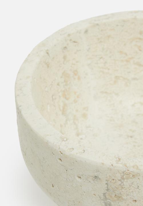 Sixth Floor - Travertine bowl - natural