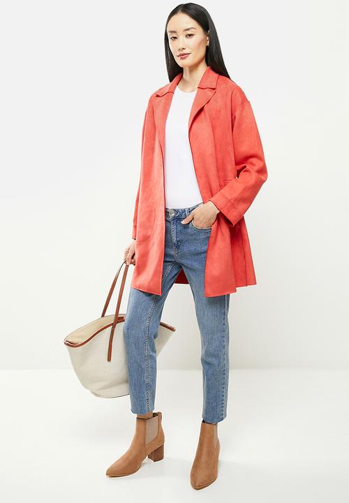 Koton - Classic collar trenchcoat - tile