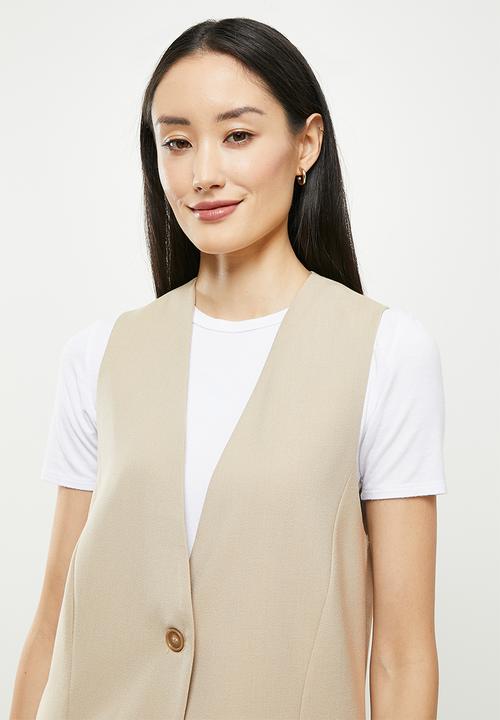 Koton - Pocket detailed vest - stone