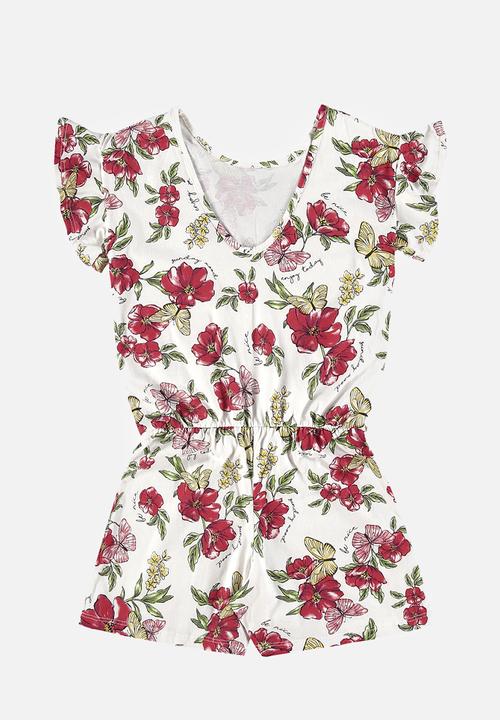 Bee Loop - Jersey romper - off white