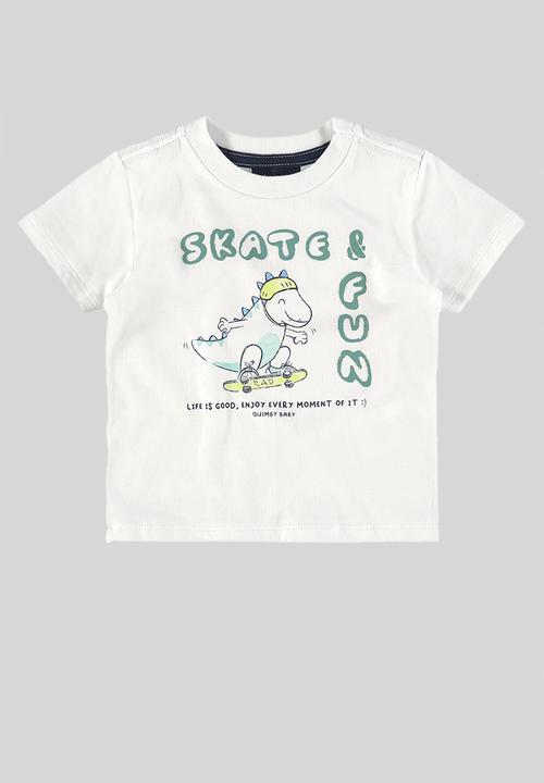 Quimby - Single jersey T-shirt - white