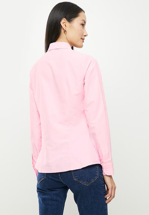 Koton - Buttoned long sleeve shirt - pink
