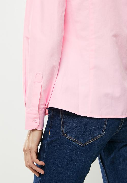 Koton - Buttoned long sleeve shirt - pink