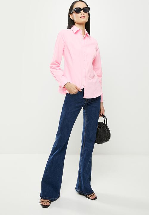 Koton - Buttoned long sleeve shirt - pink
