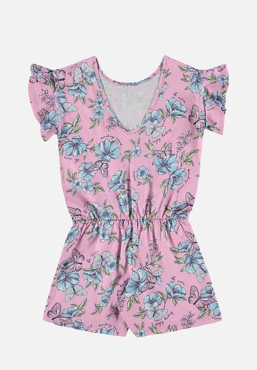 Bee Loop - Jersey romper - pink