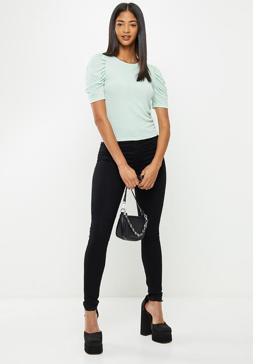Koton - Glitter T-shirt - mint green