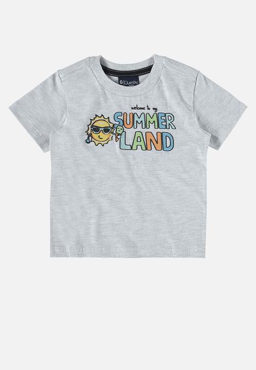 Quimby - T-shirt and microfiber bermuda - grey