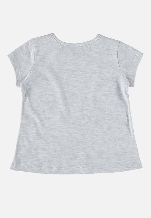 Bee Loop - Blouse and sweatshorts set - grey & pink