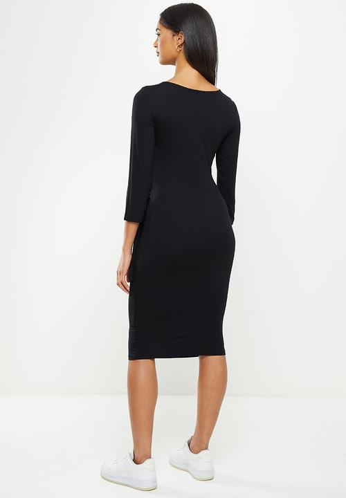 Koton - Long sleeve midi dress - black