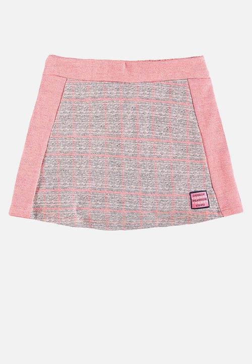 Quimby - Jersey blouse shorts-skirt - light pink