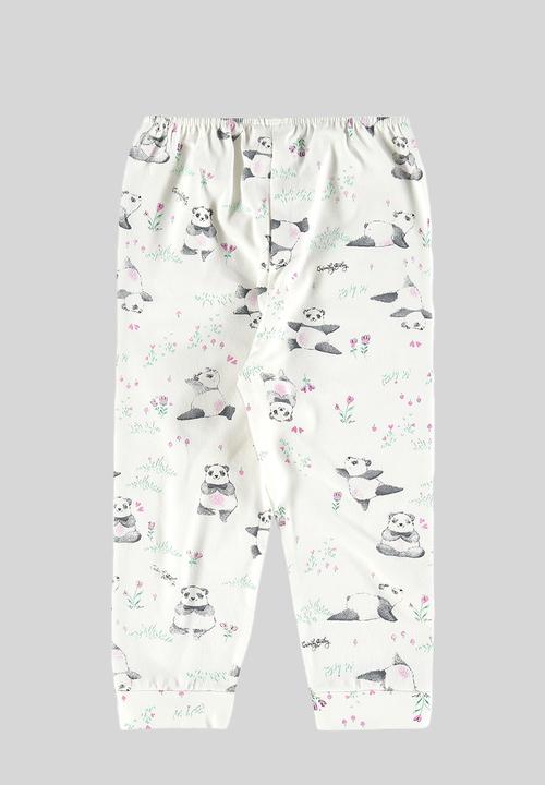 Quimby - Soft jersey cotton pants - off white