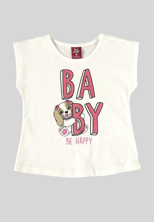 Bee Loop - Blouse and shorts-skirt set - off white & pink