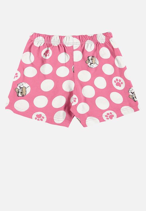 Bee Loop - Blouse and shorts-skirt set - off white & pink