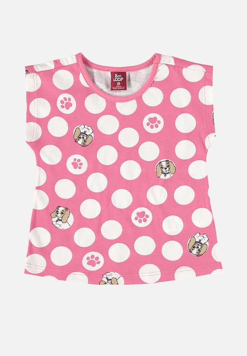 Bee Loop - Blouse and bermuda set - pink & grey