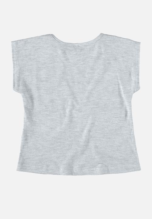 Bee Loop - Blouse and shorts set - grey & purple
