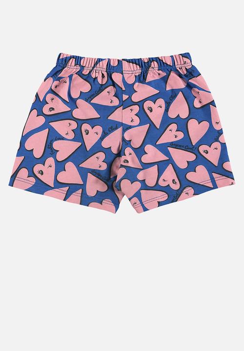 Bee Loop - Blouse and shorts set - grey & purple