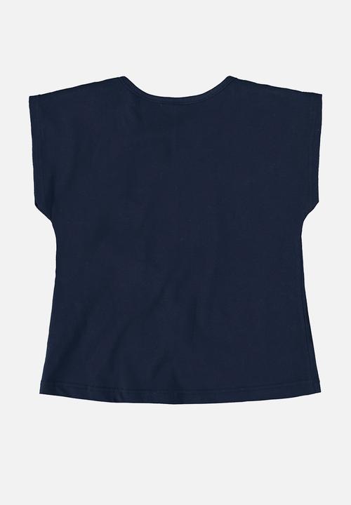 Bee Loop - Blouse and shorts set - dark blue & lime green