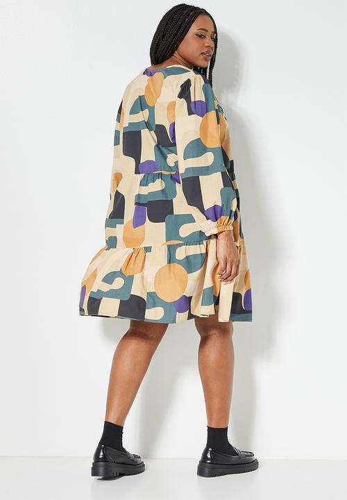 Superbalist - Short tiered dress - multi