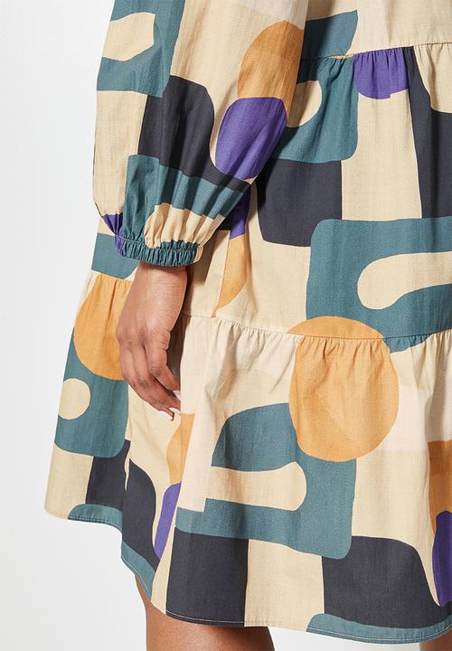 Superbalist - Short tiered dress - multi