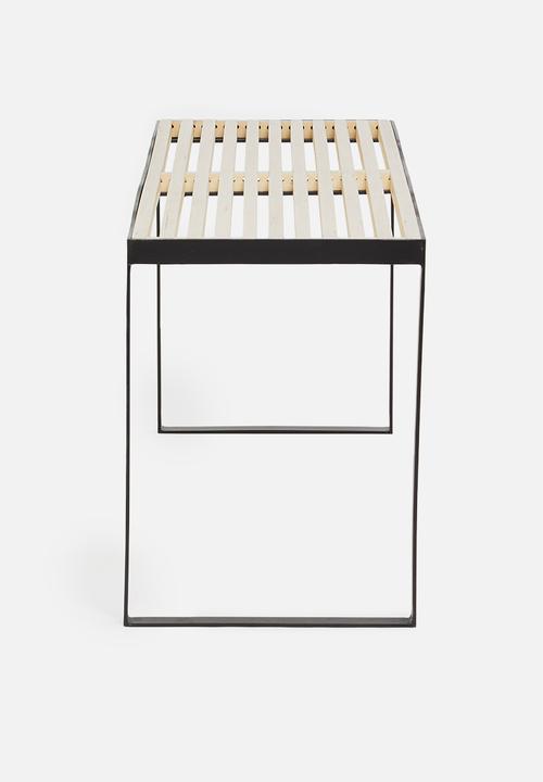 Native Decor - Avani slat bench - natural