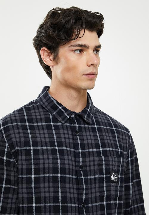 Quiksilver - Sw check waves long sleeve - iron gate check waves