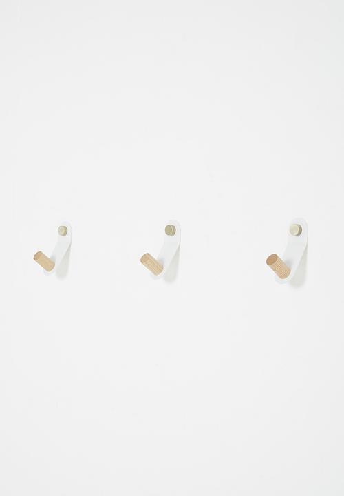 Sixth Floor - Mia ashwood hook set of 3 - white