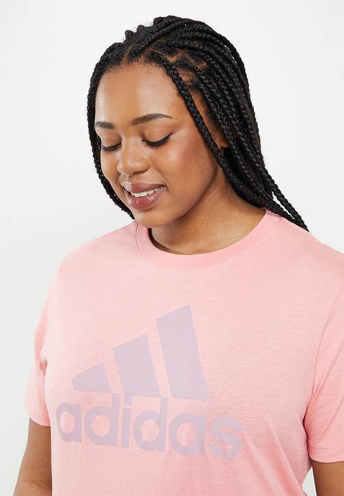adidas Performance - Plus w blt short sleeve tee - magic mauve & wonder mauve