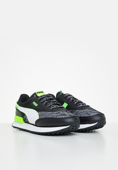PUMA - Future rider visual effects jr - puma black-green glare