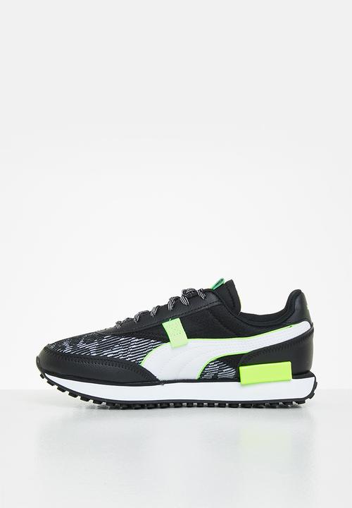 PUMA - Future rider visual effects jr - puma black-green glare
