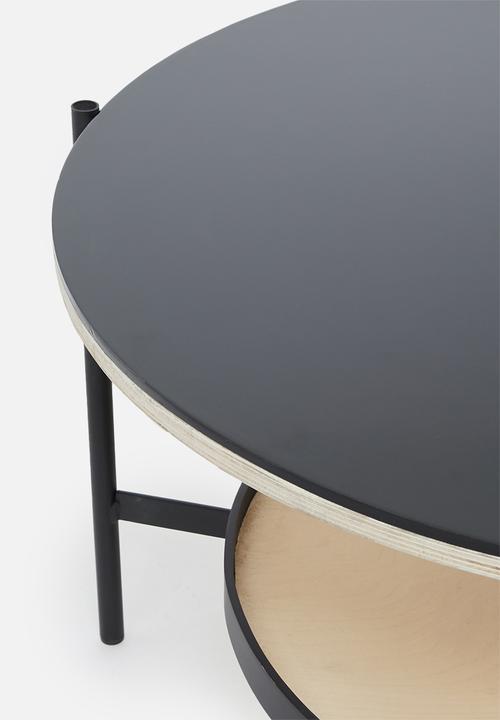 Native Decor - Avani round coffee table - black