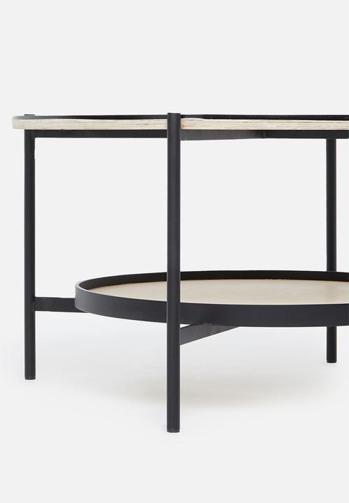 Native Decor - Avani round coffee table - black