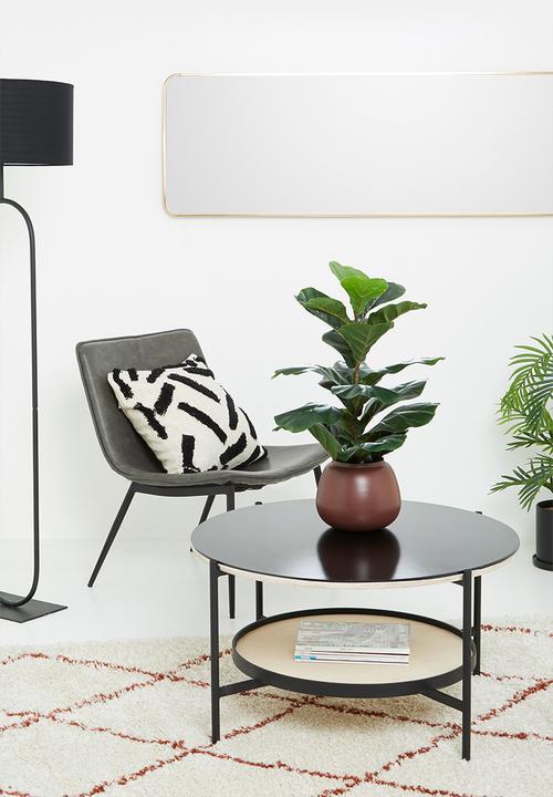 Native Decor - Avani round coffee table - black