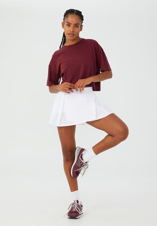 Cotton On - Relaxed active recycled T-shirt - burgundy